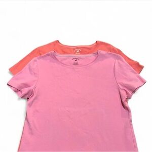 Two White Stag 100% Cotton Pink T-Shirts